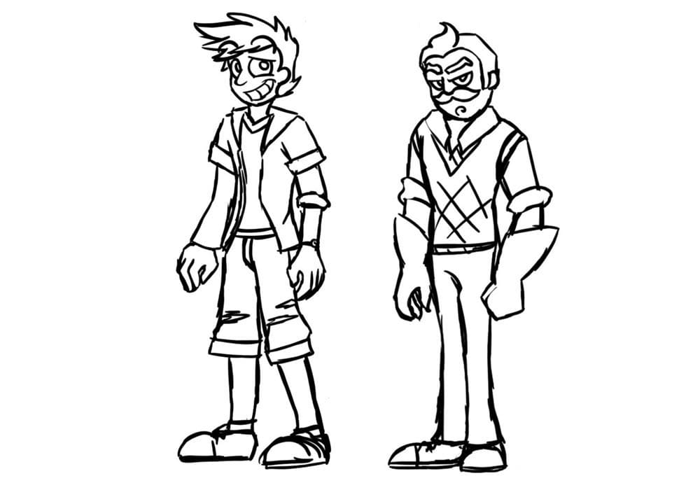 Online coloring book: Slim neighbor coloring book